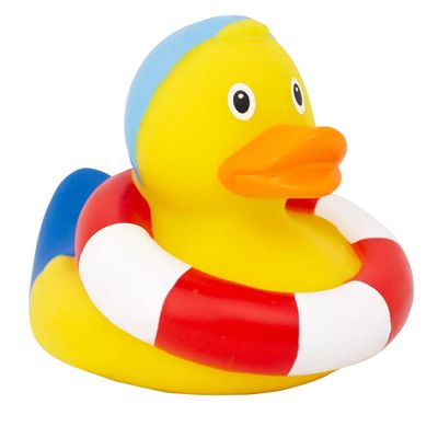 Lilalu Balloon Duck : Bath time fun - Kids bath toy - Themed duck - Floating toy - Water-friendly toy