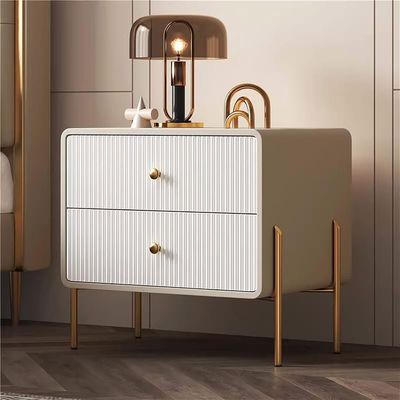 Nightstand Bedside Table - Beige