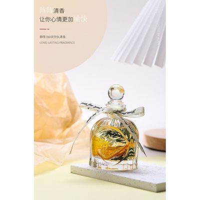 Lime Basil Citrus Oil Aromatherapy Diffuser Stick and Glass Bottle for Room Fragrance and Home Décor