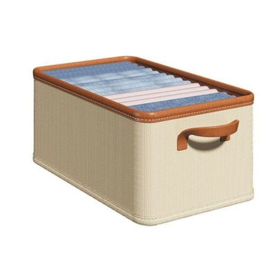 Household Foldable Clothes Storage Boxes Underwear Closet Organizer Wardrobe Drawer 40×25x20CM (25L)