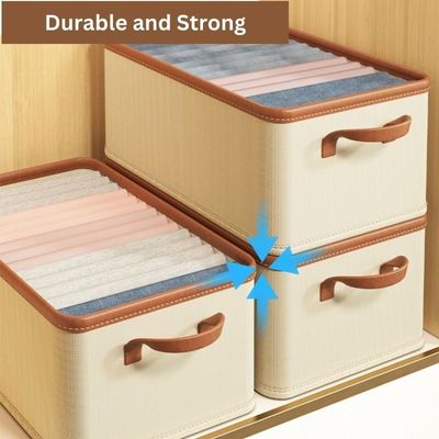 Household Foldable Clothes Storage Boxes Underwear Closet Organizer Wardrobe Drawer 40×25x20CM (25L)