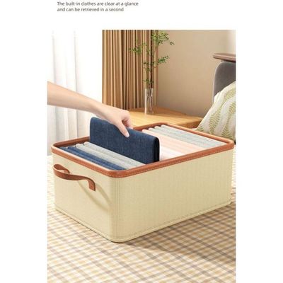 Household Foldable Clothes Storage Boxes Underwear Closet Organizer Wardrobe Drawer 36×25x20CM (18L)