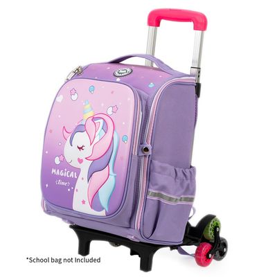 Nova Kids Universal School Bag Trolley - Pink