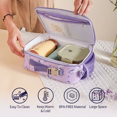 Sunveno Lunch Bag  w/ shoulder Strap - Unicorn Purple