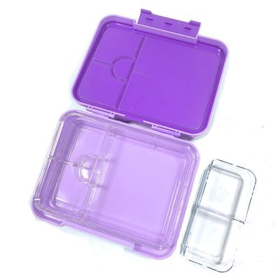Eazy Kids - 18" School Bag, Glitter Bento Box, Lunch Bag, Pencil Case, Set of 4 - Girl Power Purple