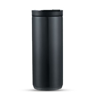 HYDROBREW Double Wall Insulated Tumbler Water Bottle - Black, 400ml