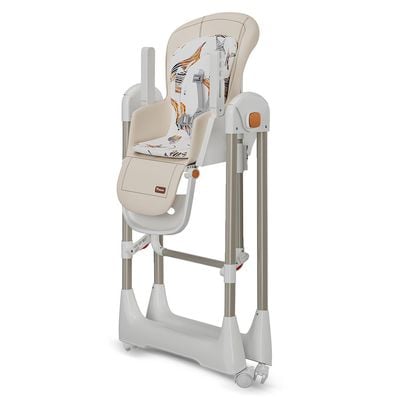 Teknum 5-IN-1 Swing with High Chair with Lockable wheels - Ivory