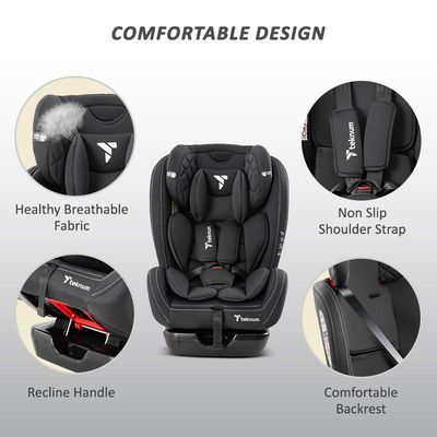 Teknum Evolve 2 Car Seat 0-12yrs - Black