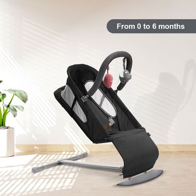 TEKNUM Baby Bouncer w/ Grab Toys - Black