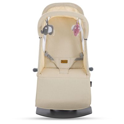 TEKNUM Baby Bouncer w/ Grab Toys - Ivory