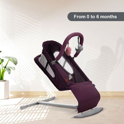 TEKNUM Baby Bouncer w/ Grab Toys - Purple