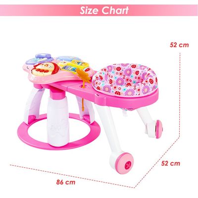 TEKNUM 3-in-1 Walker/ Activity Center- Pink