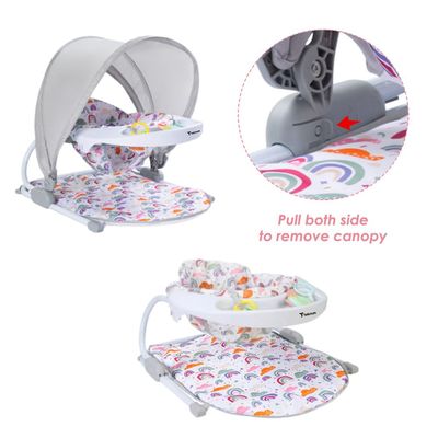 TEKNUM Baby Sit up support w/ Feeding Tray - Grey