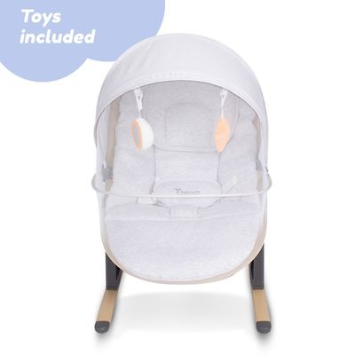 Teknum 3 - Stage Baby Bouncer / Recliner Seat w/ Mosquito net - Ivory