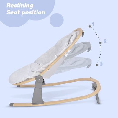 Teknum 3 - Stage Baby Bouncer / Recliner Seat w/ Mosquito net - Ivory