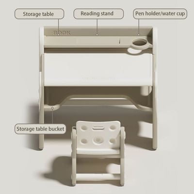 Little Story - Table - Multi Purpose Drawing/Study w/ Chair - Beige