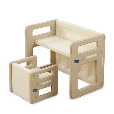 Little Story - Kids Study Table with Chair - Beige