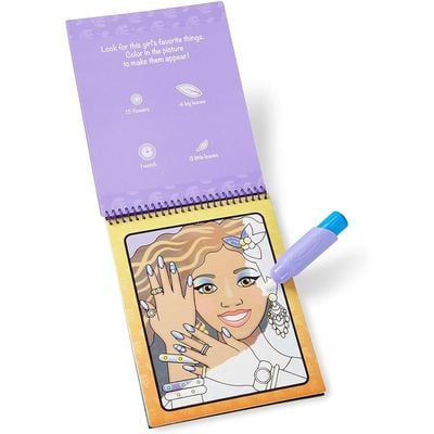 Melissa And Doug Water Wow - Makeup & Manicures : Reusable water painting - Kids' travel activity - Portable water coloring book