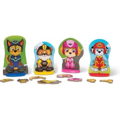 Melissa & Doug Paw Patrol Magnetic Pretend Play : Wooden magnetic playset - Interactive playtime - Paw Patrol characters - Pretend play with magnets