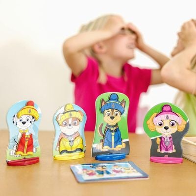 Melissa & Doug Paw Patrol Magnetic Pretend Play : Wooden magnetic playset - Interactive playtime - Paw Patrol characters - Pretend play with magnets