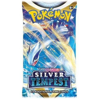 Pokemon Cards Sword & Shield 12 Silver Tempest Booster : Trading Card Game - Collectible - Game Cards - Pokémon TCG - Silver-themed Booster