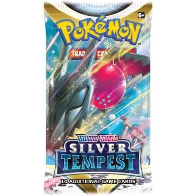 Pokemon Cards Sword & Shield 12 Silver Tempest Booster : Trading Card Game - Collectible - Game Cards - Pokémon TCG - Silver-themed Booster