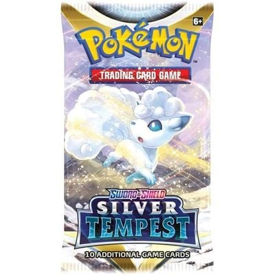 Pokemon Cards Sword & Shield 12 Silver Tempest Booster : Trading Card Game - Collectible - Game Cards - Pokémon TCG - Silver-themed Booster