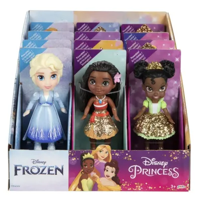 Disney Princess & Froz.Mini Todler 3 inch Assorted 1 Piece : Collectible - Toy - Kids - Fun - Fantasy