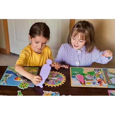 eeBoo Fairytale Spinner Game: Storytelling - Spinner Board Game - Fun Educational and Interactive Game - Imaginative Play Game