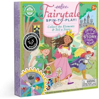 eeBoo Fairytale Spinner Game: Storytelling - Spinner Board Game - Fun Educational and Interactive Game - Imaginative Play Game