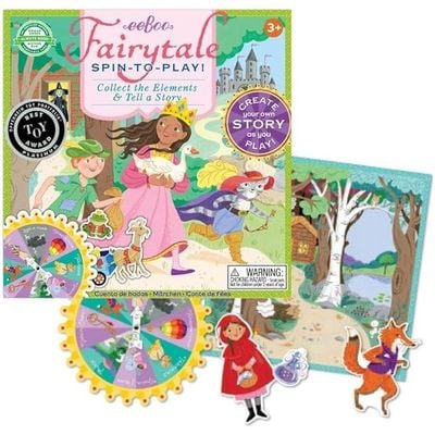 eeBoo Fairytale Spinner Game: Storytelling - Spinner Board Game - Fun Educational and Interactive Game - Imaginative Play Game