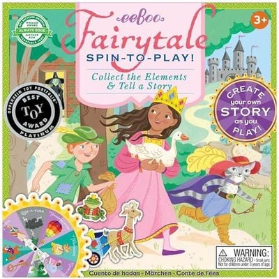 eeBoo Fairytale Spinner Game: Storytelling - Spinner Board Game - Fun Educational and Interactive Game - Imaginative Play Game