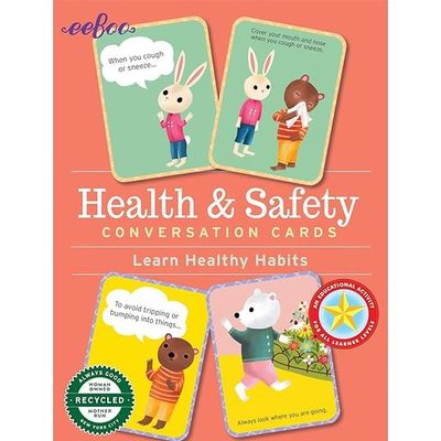 Buy eeBoo Health & Safety Conversation Card: Conversation Starter Cards ...