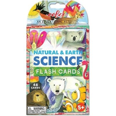 eeBoo Flash Cards Natural & Earth Science: Educational Flash Cards - Science Education Tools - Environmental - Educational Resources