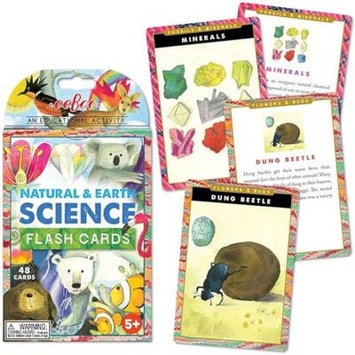 eeBoo Flash Cards Natural & Earth Science: Educational Flash Cards - Science Education Tools - Environmental - Educational Resources