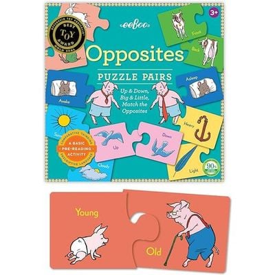 eeBoo Opposites Box Kids': Kids' Learning Cards - Opposite Concepts Cards - Early Childhood Education - Learning Opposites Cards