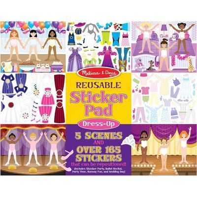 Melissa And Doug Reusable Sticker Pad - Dress Up