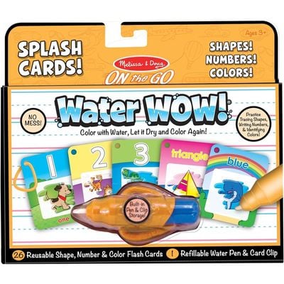 Melissa and Doug Water Wow! Splash Cards Shapes, Numbers & Colors