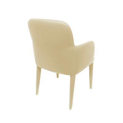 Maple Home Dining Chair Leatherette Upholstery Armrest Supportive Backrest Plush Cushioning Seat Modern Accent Warm brownLiving Office Lounge Luxury Furniture