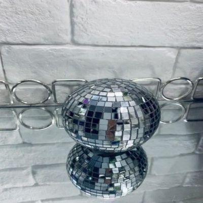 Blush Table Decorative Disco Ball Size 8cm*8cm Silver