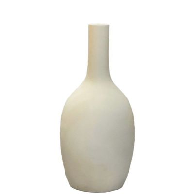 Blush Premium Fiber Narrow Neck Vase White Color Size 80cm*23cm