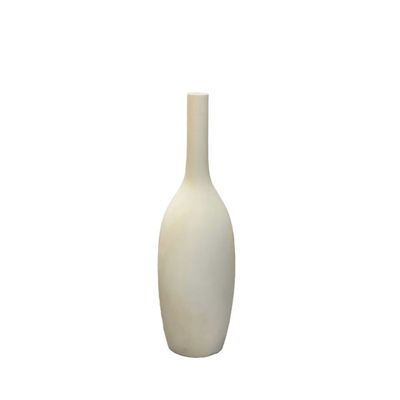 Blush Premium Fiber Narrow Neck Vase White Color Size 100cm*28cm