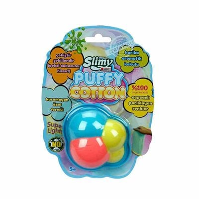 Slimy Puffy Cotton Stretch & Mold Rainbow-Like Colors in Cloud Blistercard