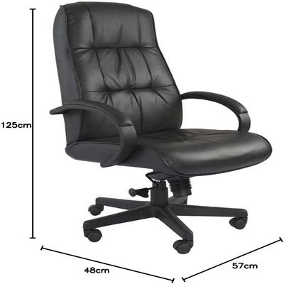 Mahmayi Atvor 708 Executive High Back Chair Black Leather