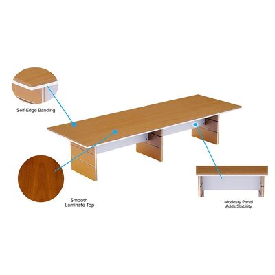 Mahmayi Zelda N31E-36 Conference Table Walnut