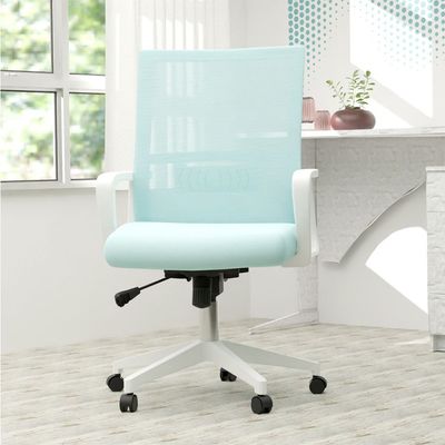 Mahmayi TJ HY-690W Medium Back Mesh Chair White