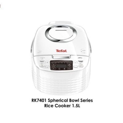 TEFAL RK7401 INITIAL FUZZY LOGIC SPHERICAL POT RICE COOKER 1.5L