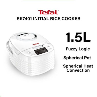 TEFAL RK7401 INITIAL FUZZY LOGIC SPHERICAL POT RICE COOKER 1.5L