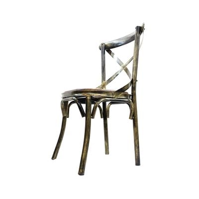 Cross Back Metal Dining Chair JP1043