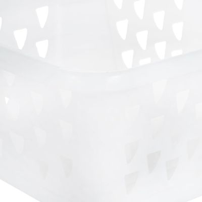 Keter Classic Laundry Basket White 50L - Durable Plastic Basket for Home and Commercial Use